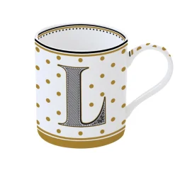 Tasse individuelle 350 ml en porcelaine dans une boîte A LETTER FOR YOU «L»