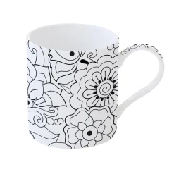 Tasse individuelle en porcelaine, 350 ml, dans une boîte FLOWERS