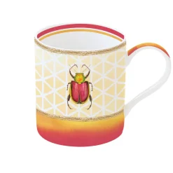 Tasse individuelle en porcelaine de 350 ml dans une boîte BEETLE RED
