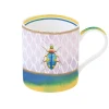 Tasse individuelle en porcelaine de 350 ml dans une boîte BEETLE BLUE