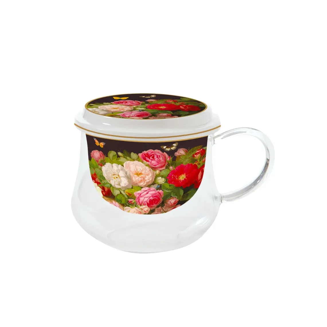 Tazza con filtro e coperchio VICTORIAN GARDEN