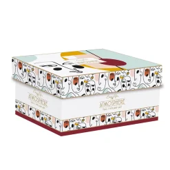 Théière avec infuseur de 600 ml et 2 tasses en porcelaine MODERNISM