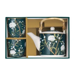 Théière avec infuseur et 2 tasses ROYAL PEONIES