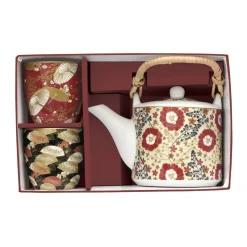 Théière avec infuseur et 2 verres KIMONO