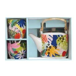 Théière de 600 ml avec 2 tasses TROPICAL VIBES