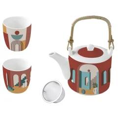 Théière de 600 ml avec 2 tasses ILLUSION