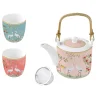 Théière de 600 ml avec 2 verres JARDIN DE REVES